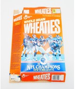 1991 NFL New York Giants Super Bowl Champions Empty Wheaties Cereal Box - £13.89 GBP