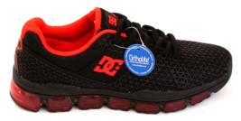 DC Shoes Black &amp; Red PSI + Flex Mesh Athletic Shoes Sneakers Women&#39;s Size 9 - £98.05 GBP