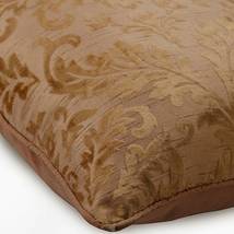 Decorative Peachy Beige 16&quot;x16&quot; Throw Pillow Cover Burntout Velvet- Peachy Beige - £25.16 GBP+