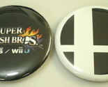 SUPER SMASH BROS Nintendo 3DS WiiU Mario 2 PROMO GIVEAWAY Pinback Button... - $11.99