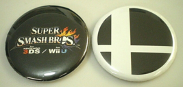 Super Smash Bros Nintendo 3DS Wii U Mario 2 Promo Giveaway Pinback Buttons Badges - £9.39 GBP
