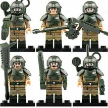 6Pcs/Set Warhammer 40K Astra Militarum The Imperial Guard Soldiers Minifigures N - £29.29 GBP