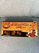 Disney Mickey Mouse Set of 10 Pumpkin Lights Halloween  New in Box - $32.71