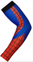 Baseball Basketball Superhero Sports Compression Dri-Fit Arm Sleeve Spid... - $8.99