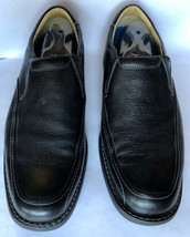 Johnston &amp;Murphy Mens Blck Leather SlipOn Shoes Vasque Contoured Arch In... - £15.47 GBP
