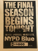 NYPD Blue TV guide Print Ad Jimmy Smits Dennis Franz Tpa2 - £4.77 GBP