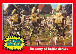 2004 Topps Heritage Star Wars #81 An Army Of Battle Droids  - £0.70 GBP