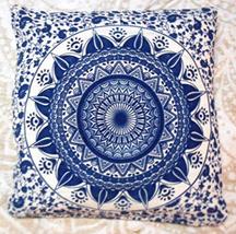 Traditional Jaipur Floral Ombre Mandala Pillow Covers, Cushion Cover 16x... - £7.82 GBP