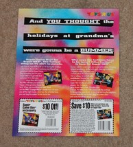 Toys R Us Super Nintendo SNES Store Promo Killer Instinct Flyer Vintage Display - £23.73 GBP
