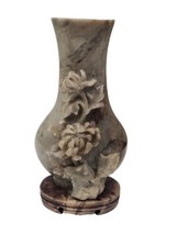 Vintage Chinese Fine Soapstone Carving Vase  - £91.81 GBP