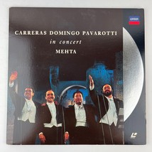 MEHTA Three Tenors in Concert Carreras/Domingo/Pavarotti LaserDisc LD 19... - £11.60 GBP