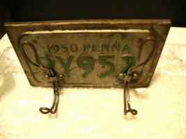New Vintage style License Plate sign with hooks image 2