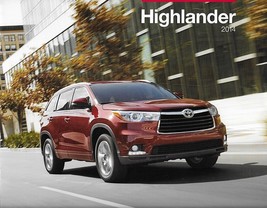 2014 Toyota HIGHLANDER brochure catalog 14 US LE Plus XLE Limited HYBRID - $9.64 CAD