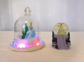 Disney&#39;s Cinderella by Gemmy, Musical Globe/Dome Lights and Sound + Snow Globe - $9.90