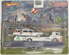 Ghostbusters ECTO-1  Custom Hot Wheels Team Transport  w/ RR ** - £134.46 GBP