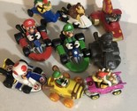 Super Mario Brothers And Donkey Kong Figures In Vehicles Lot Of 9 T3 - $14.84