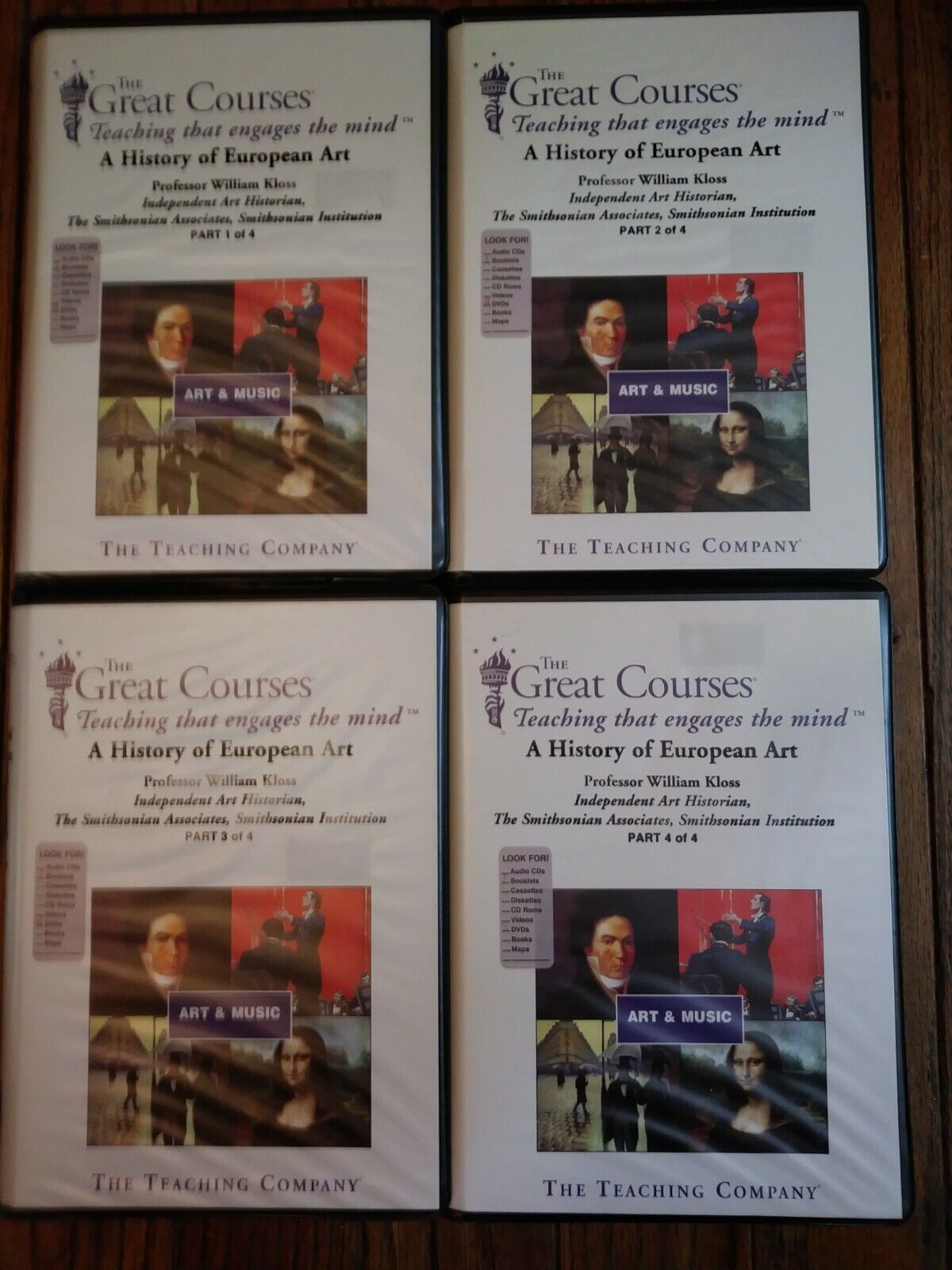 A History of European Art Vol. I-IV (2005, DVD) (8 DVD&#39;s, 4 Books) - $19.49