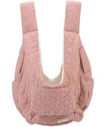 Anywags Pet Carrier Pink Embroidered Fabric Large Space Pet Backpack for... - $71.90