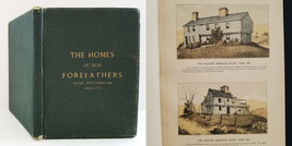 1886 Antique Maine New Hampshire Vermont History Illustrated Forefather Homes - £97.74 GBP