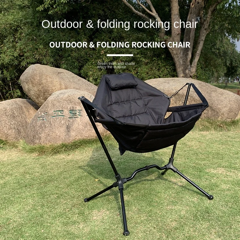 WOLFACE Outdoor Foldable Fishing Chair Leisure Picnic Portable Hanging C... - £164.00 GBP