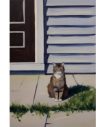 Digital Wall Art - Title: Paws on the Porch - $6.32 CAD