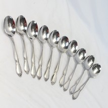 Oneida Chatelaine Oval Soup Spoons 6.75&quot; Lot of 10 - £28.52 GBP