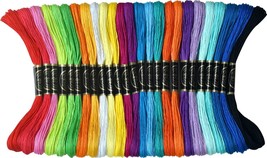 Rainbow Colors Embroidery Floss - Cross Stitch Threads - Friendship Brac... - £16.85 GBP