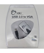 SIIG USB 2.0 to VGA Video Monitor Adapter Cable JU-000071-S1 New in Orig... - $19.63