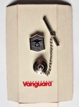 Vanguard USAF Air Force Senior Master Sergeant Tie Tac Pin - £10.22 GBP