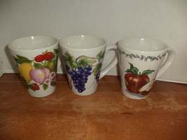 3 Today,s Home Fruit Design Mugs - $29.99
