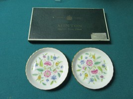 Mintons England Pair Dishes New In Box 3 1/2&quot; ^^ - $55.43