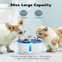  Pet Water Fountain Dispenser with Smart Pump Dog Cat Blue - £32.50 GBP
