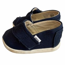 Toms Navy Slip On Shoes Size 4 - £14.86 GBP