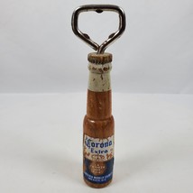 Vintage Wood &amp; Metal Bottle Opener Corona 6 Inch - £13.25 GBP