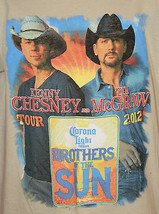 Kenny Chesney Tim Mc Graw 2012 Brothers Of The Sun Tour Concert Shirt Small - £12.42 GBP
