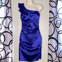 B.Darlin Purple One Shoulder Bodycon Mini Dress size 3/4 - £15.61 GBP