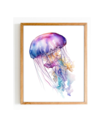 Watercolor Jellyfish Art Home Decor Jellyfish Wallart - Digital Download - $1.19