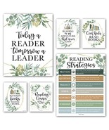 Greenery Reading Motivational Posters | Set of 6 | Motivational Posters - $409.87 MXN