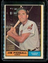 Vintage 1961 TOPPS Baseball Trading Card #345 JIM PIERSALL Cleveland Ind... - $8.41