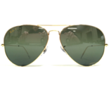 Ray-Ban Sunglasses RB3025 AVIATOR LARGE METAL 9196/G4 Dark Gold Gradient... - $186.78
