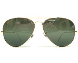 Ray-Ban Sunglasses RB3025 Aviator Large Metal 9196/G4 Dark Gold Gradient Green - $186.78