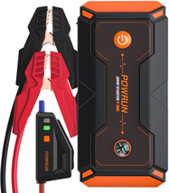 2000A Portable 12V Battery Jump Starter with LCD Display (Orange) - £128.29 GBP