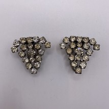 Sterling &amp; Rhinestone Shoe or Jacket Clips   - £27.51 GBP