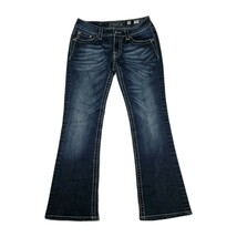 Miss Me Jeans Womens Size 29 Bootcut Sequined Dark Wash Blue Denim Pants - $39.59