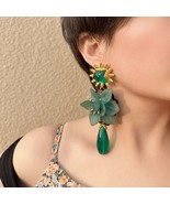 New Resin Tassel Flower Earrings - $20.00