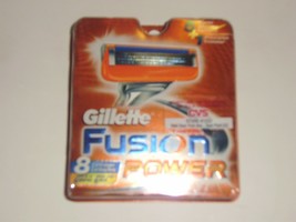 New Gillette Fusion Power Men&#39;s Razor Blade Refills 8 Count 5 Blade Shaving - £25.86 GBP