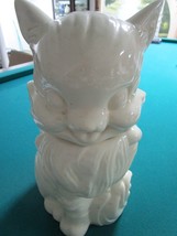 1940S FLUFFY CAT COOKIE JAR ALL WHITE GORGEOUS - £66.19 GBP