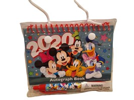 Disney 2020 Mickey &amp; Friends Spiral Autograph Book  &amp; Pen Set NEW - £7.75 GBP