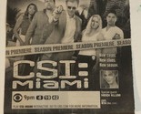 CSI Miami Tv Guide Print Ad David Caruso TPA9 - $5.93