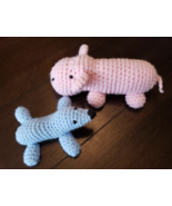 Crochet hippo seal toy present handmade - £15.64 GBP